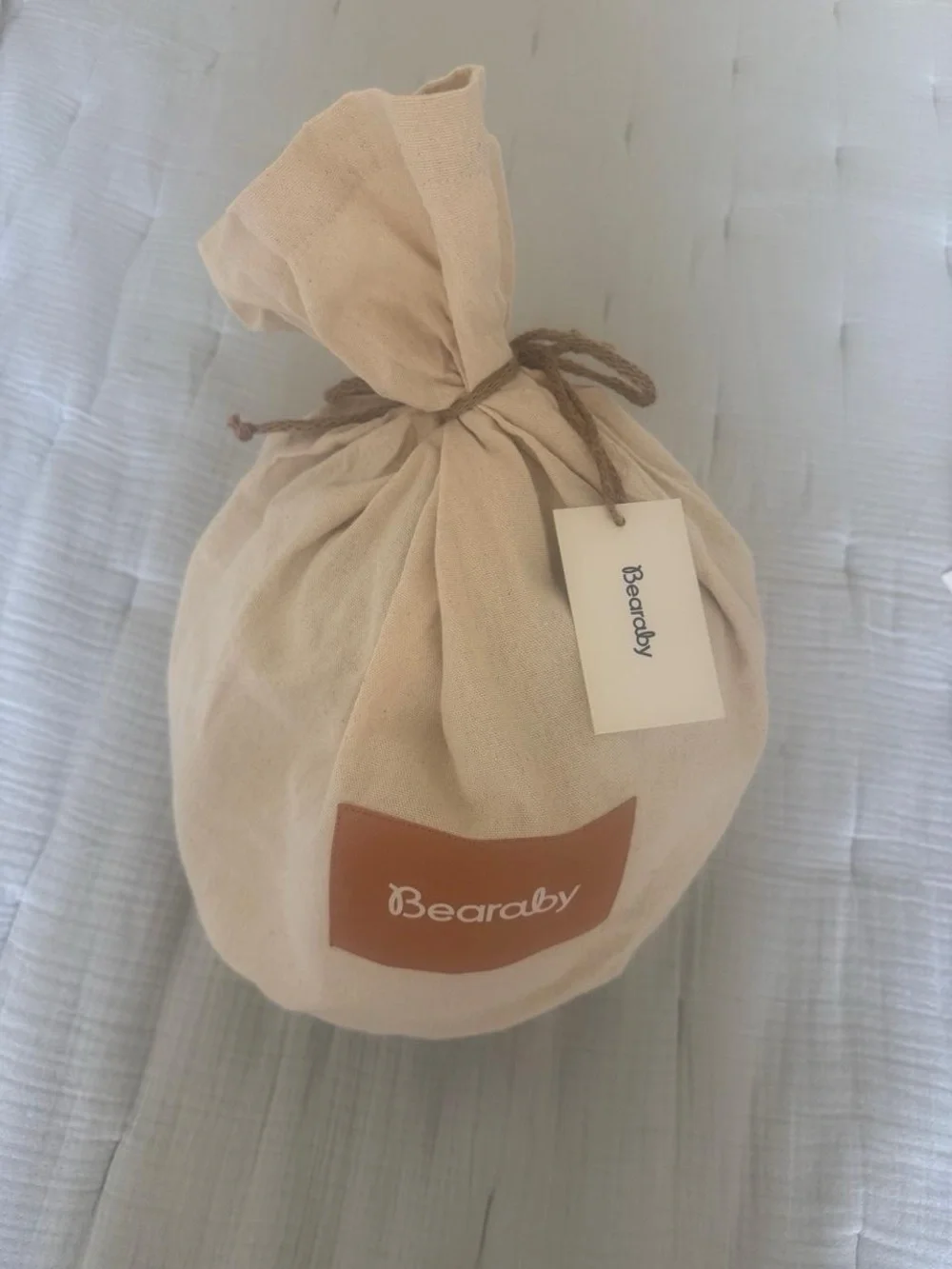 Bearaby Hugget Knot Pillow Large Asteroid grey new $149 retail